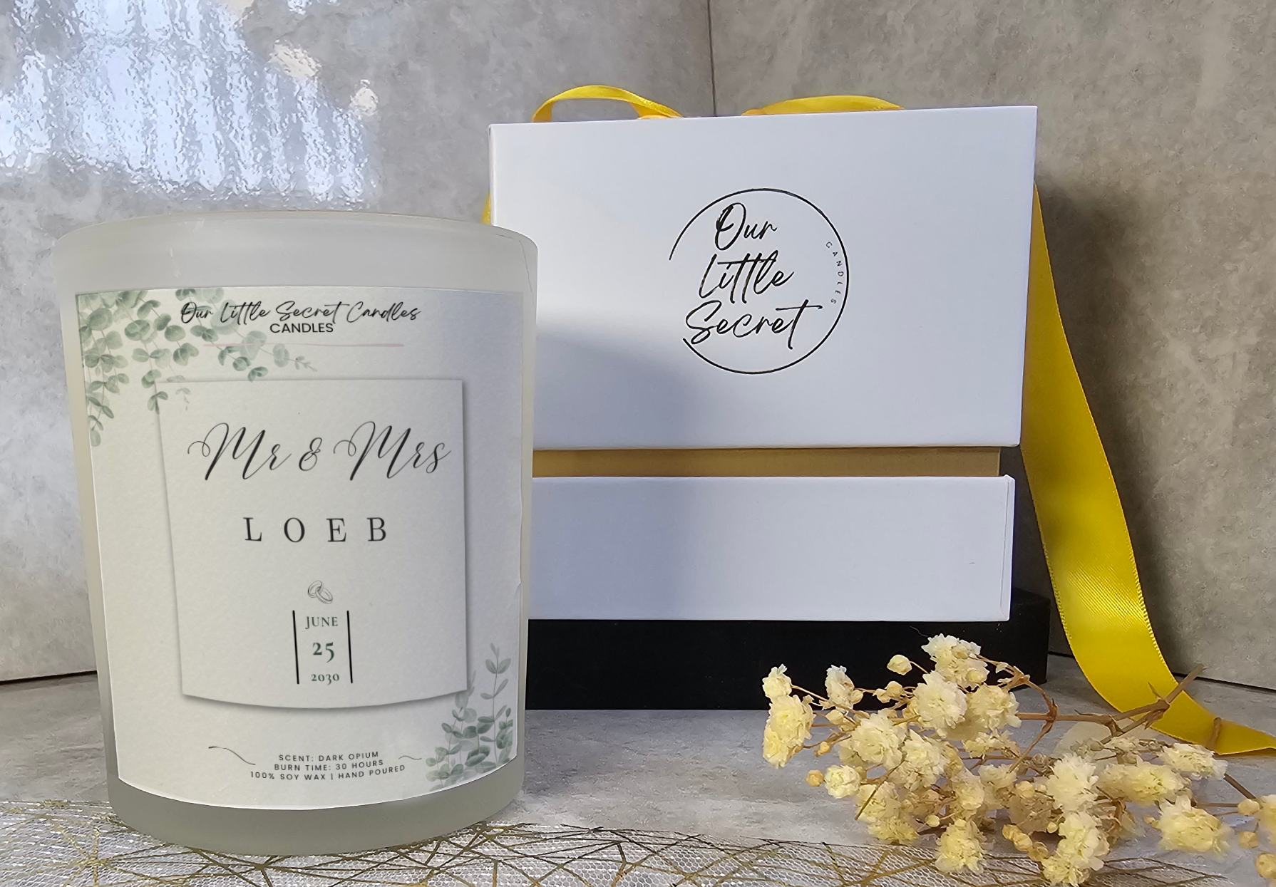 Celebrate Love with Our Wedding Candle: A Timeless Keepsake for the Perfect Day - White